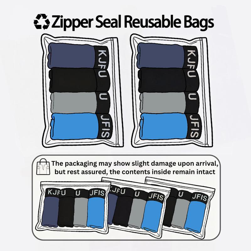 KJFISTMU 12/8/4-Piece Men's Boxer Briefs Set - Solid Color Simple Design, Men's Boxer Briefs (Breathable Polyester Blend, Comfortable Fit, Machine Washable, Suitable for Teenagers and Adults) Basketball and Cycling Protective Gear in Gray, Blue, Black