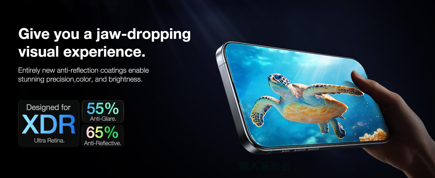 TORRAS Diamond Shield for iPhone 17/16/15 Pro Max Screen Protector [Military-Grade Protection] 9H+ Unbreakable Shatterproof Aerospace Tempered Glass Full Coverage InstaFit Shockproof Cellphone