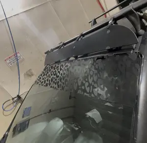 Cheetah Print Window Sunstrip Banner — Die-Cut Oracal 651 Vinyl Car Decal