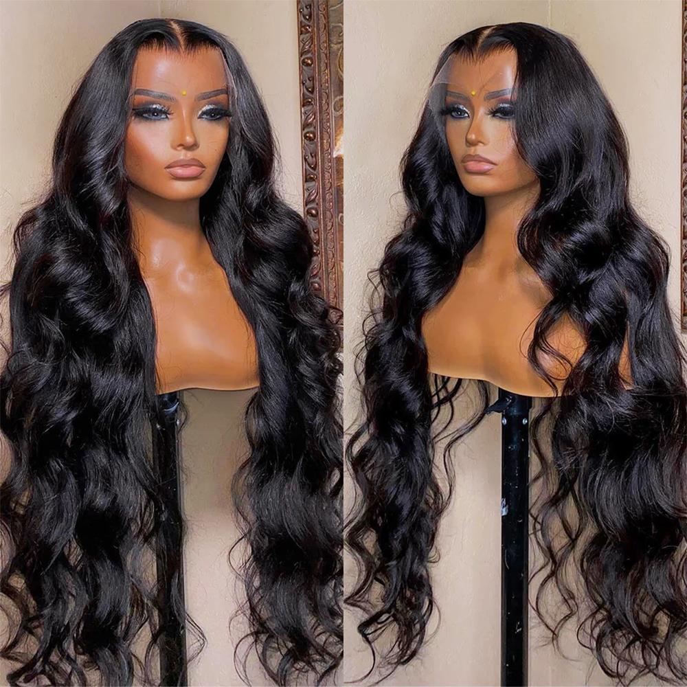 Bling Hair Brazilian 13x4 Body Wave Transparent Lace Frontal Wig Pre-Plucked 13x6 Lace Front Human Hair Wigs 180 Density 4x4 Lace Closure Body wave Wig For Women