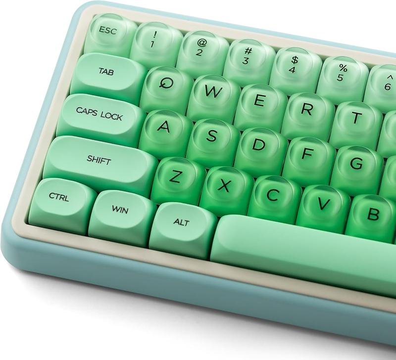 Womier PBT Keycaps, Jelly Keycaps MOA Profile for 61/68/84/87/98/100 Cherry Gateron MX Mechanical Keyboards