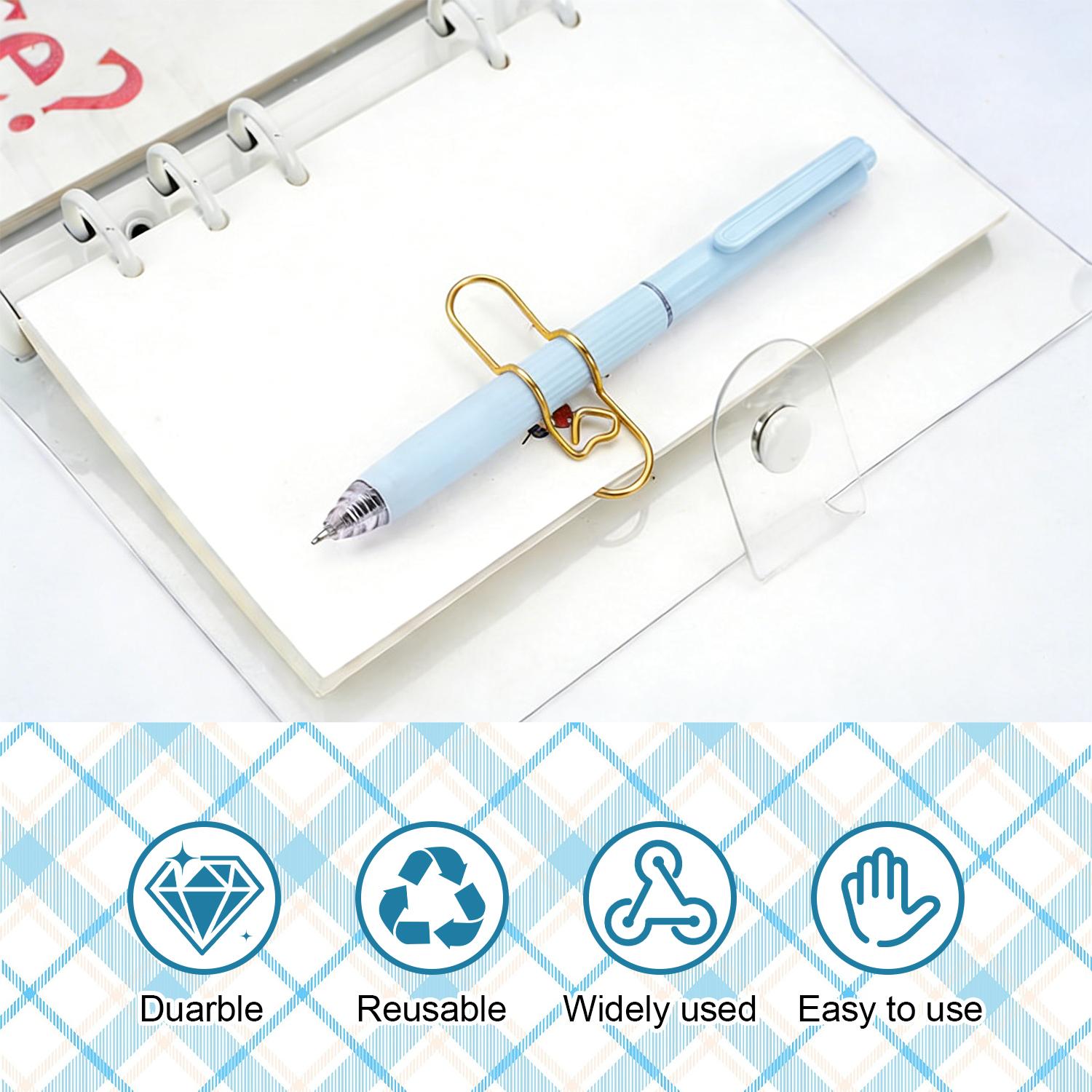 Metal Heart Pen Clip(10PCS)Metal Pencil Clips Multifunctional Rose Gold Silver Carbon Steel Paperclip Portable Large Size Holder for Notebook Book Journal Office School Accessories Metal Heart Pen Clip(10PCS)Metal Pencil Clips Multifunctional Rose Gold Silver Carbon Steel Paperclip Portable Large Size Holder for Notebook Book Journal Office School Accessories