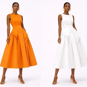 Sculpted Grace Midi Dress