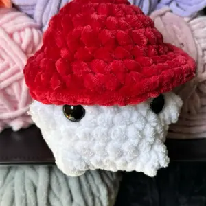 Hand-crocheted mushroom Hand-crocheted mushroom