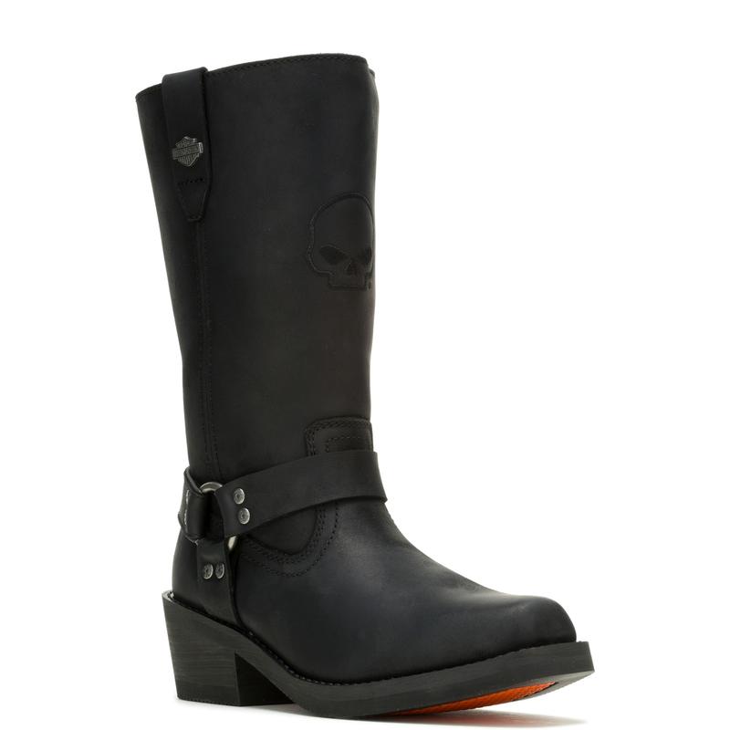 Harley-Davidson Korsen Tall Ride  10" Waterproof Womens Black Boots