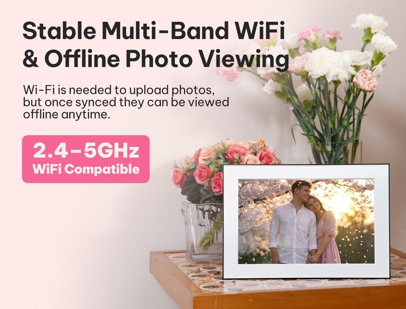 Homture Magic Frame - 10.1″ 1080P World's First AI Magic Frame for Old Photo Restoration Unlimited Storage Instant Sharing Decor Full HD 1080P