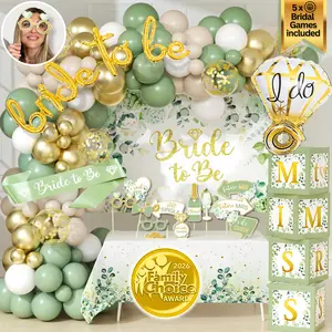 Olive Sage Bridal Shower Decor Set – Bride to Be