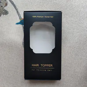 【Don't buy - Free gift topper‘s box】An exquisite black gift box, through the transparent part on the front, you can directly see the hair. It can be filled with a topper made of real hair, which is also very elegant as a gift.