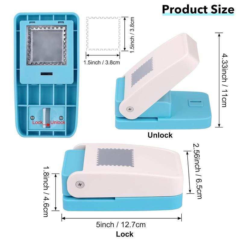 Stamp Puncher, Rectangular Postage Stamp Puncher, Stamp Hole Puncher for DIY Crafting Scrapbooking DIY Card Making Arts Crafts Supplies