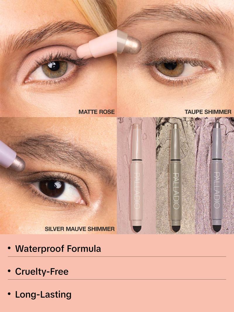 Gleaming Rose Quartz Eyeshadow Stick Trio