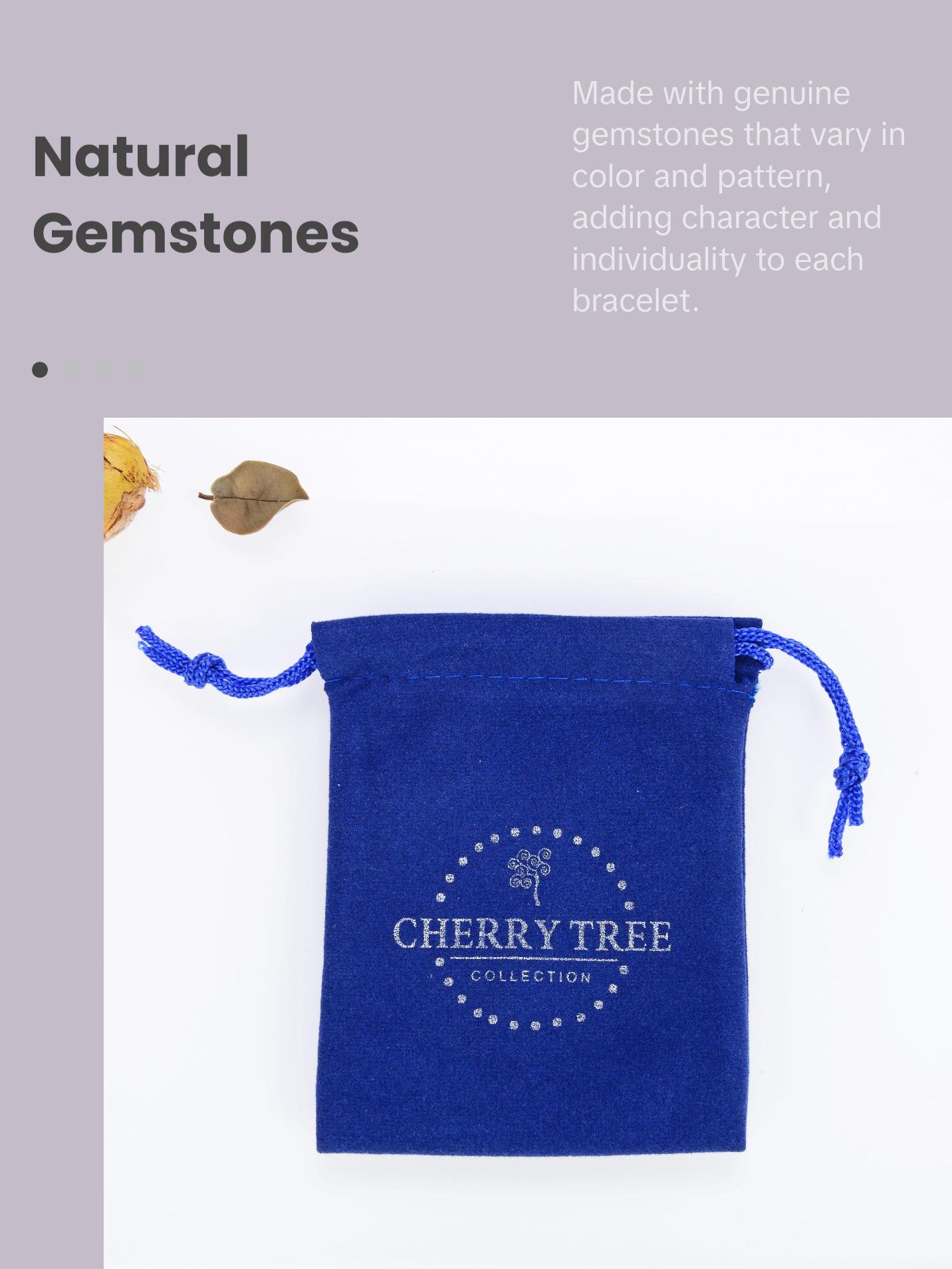 Cherry Tree Collection | Stretch Bracelet | 6mm Beads (Lace Agate - Purple) Cherry Tree Collection | Stretch Bracelet | 6mm Beads (Lace Agate - Purple)