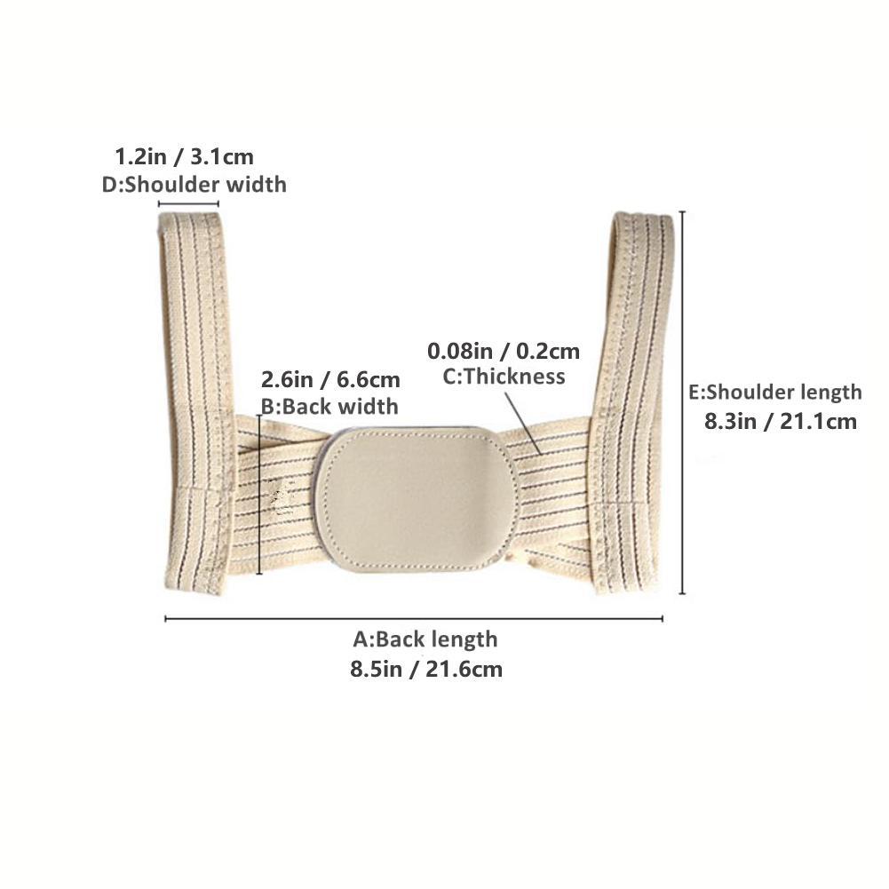 Posture Correction Belt, Easy-to-Use Adjustable High-Elasticity Posture Trainer, Lightweight Breathable Garment Accessory.