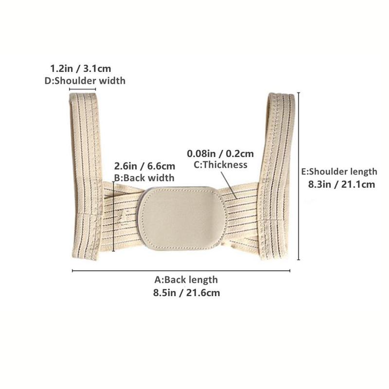 Posture Correction Belt, Easy-to-Use Adjustable High-Elasticity Posture Trainer, Lightweight Breathable Garment Accessory.