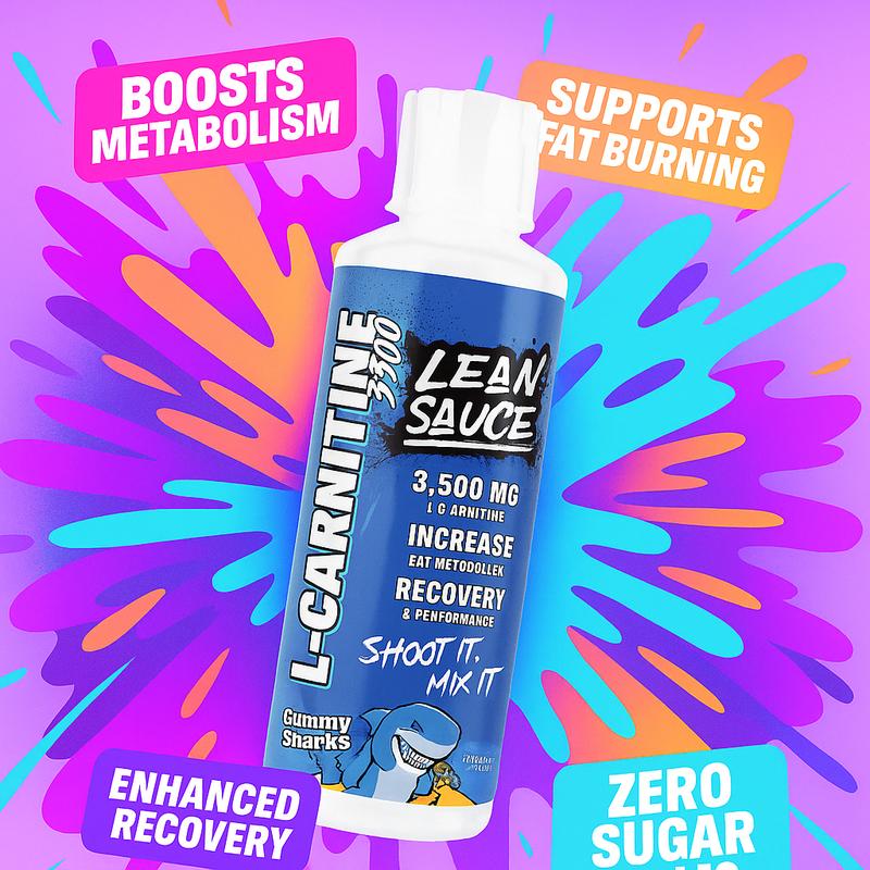 Lean Sauce L Carnitine 3500mg Liquid Supplement for Enhanced Performance & Faster Recovery US Edible Formula  Fitness Dietary Vitamin