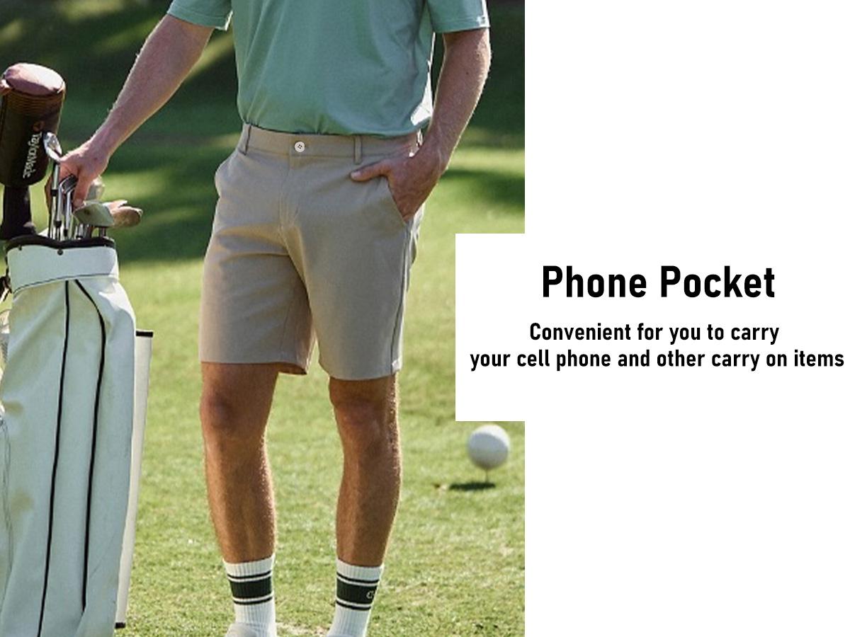 MAELREG Golf Shorts Men 7 inch 9 inch Lightweight Dry fit Stretch Flat Front Casual Sport Heather Hybrid Flex Mens Shorts