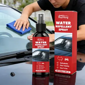 Car Glass Hydrophobic Spray - Car Glass Cleaning, Water Stain Treatment, Clear Vision, Maintenance and Brightness, car wax spray