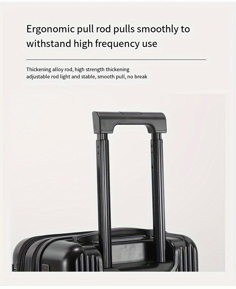 20 Inch Luggage, Travel Function Boarding Case, Luggage with Password Lock And Wheels, Suitable for Daily Use As A Neutral Bag Big Capacity Suitcase, Front Opening, Pink