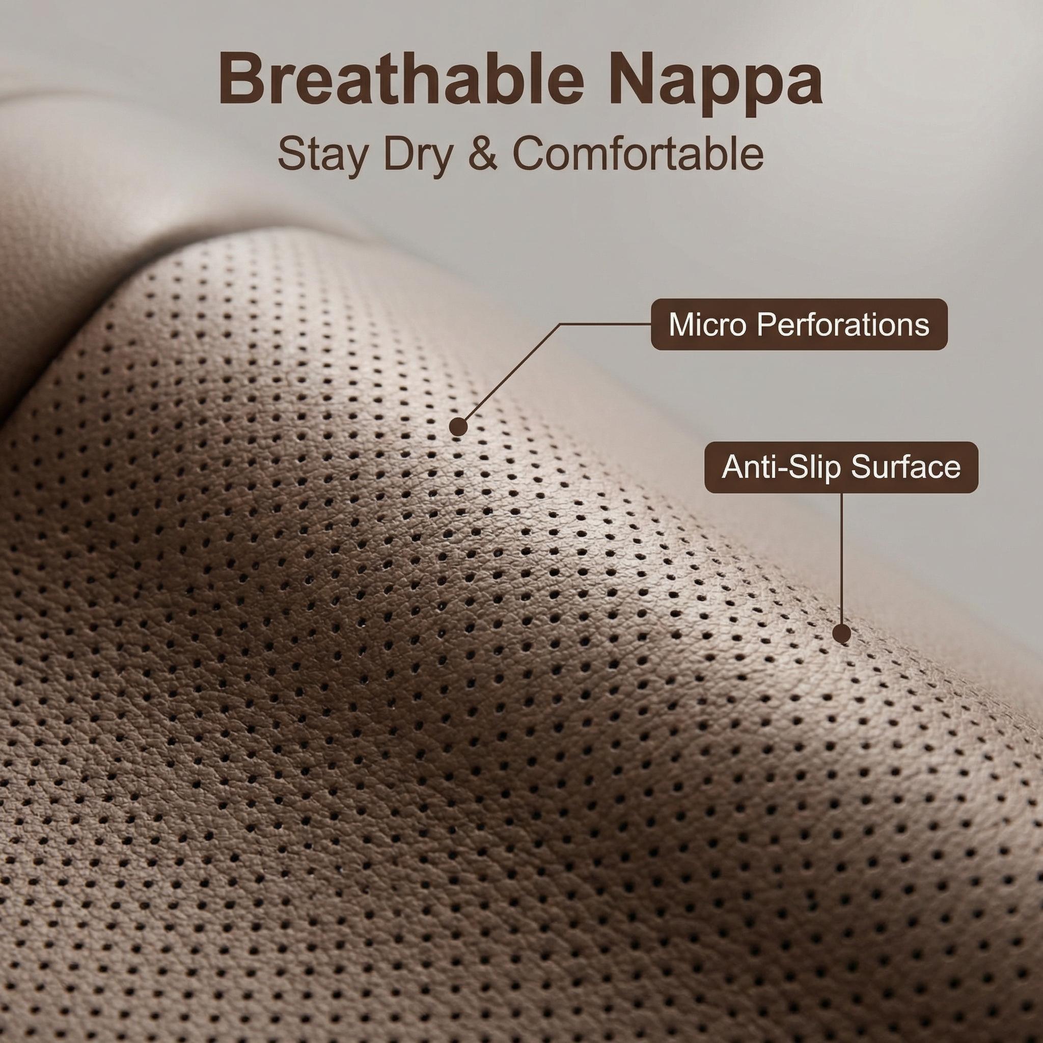 1 Piece For Chevrolet Car Front Seat Cover Protector Waterproof Breathable Five Layer Napa Leather Sit Cushion Pad Mat with Storage Bag Comfortable, Ergonomic Dual Support for Waist & Legs, Universal Fit for Car Sedans SUVs Pickups Trucks