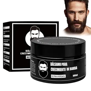 Potente Minoxidil Estimulante de Barba Bálsamo Para Crecimiento De Barba Ultra Potente Barba Crema Beard Growth Balm Thicker Fuller Beard & Hair 100ml