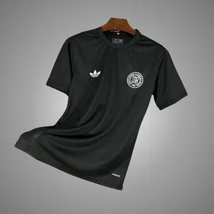 Black Germany 125 years Anniversary Soccer Jersey, 125 years Anniversary Germany Black Home Short Sleeve Jersey