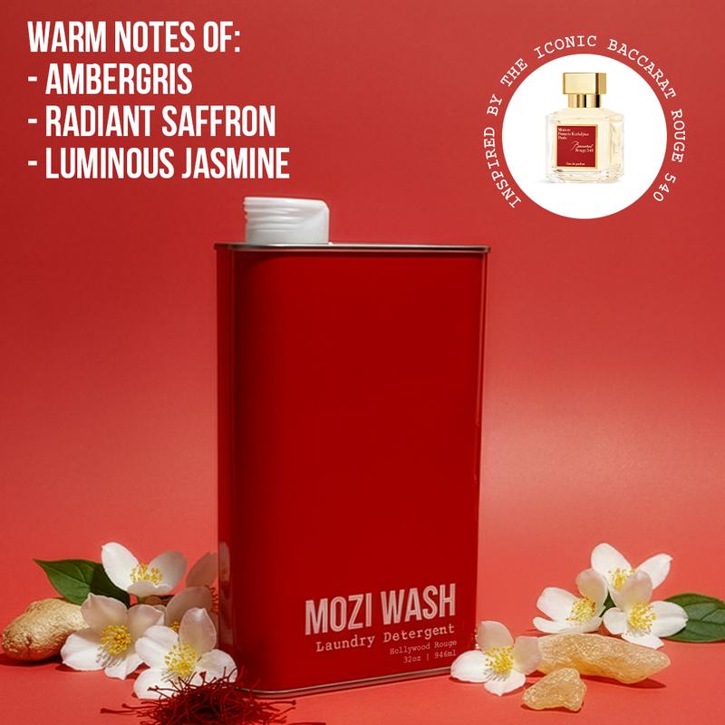 Mozi Wash Laundry Detergent 1 Pack  - World's Best Smelling - Plant Based Household Scented Cleaning Display Worthy Eco Friendly Tins Non Toxic Formula Cozy Cashmere Sugar Dew Desert Poppy Alpine Woods Central Coast  Vanilla Moon Infinitely Recyclable