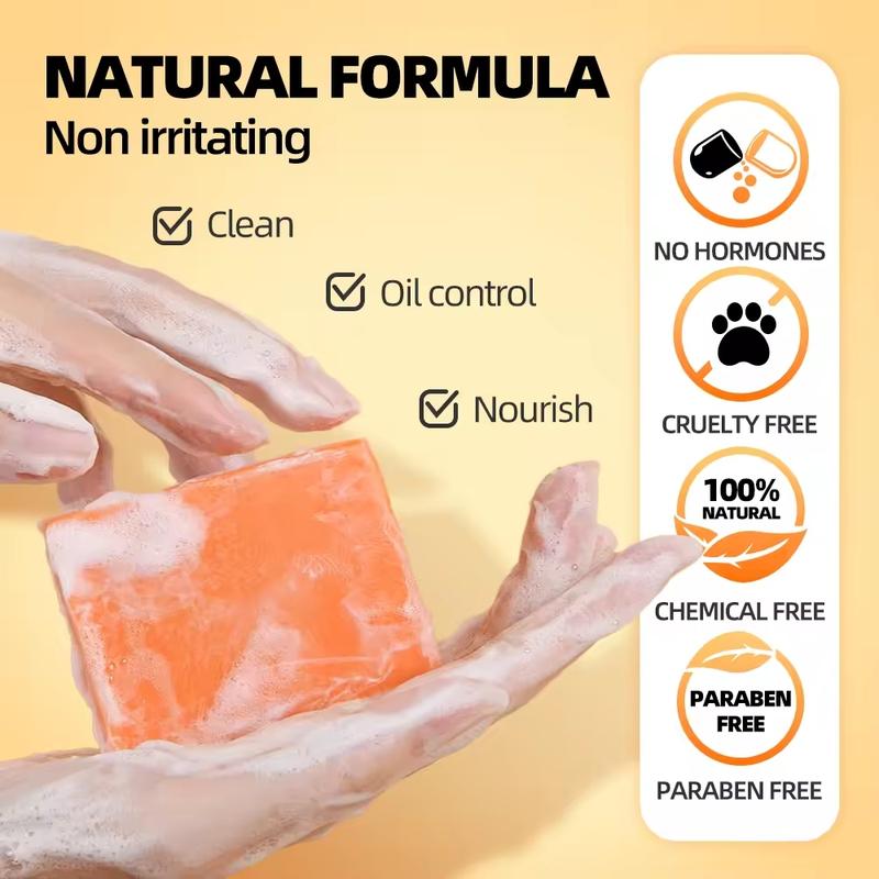 1/2 Box Natural Organic Turmeric Body Bar Soap -Removes Gentle Facial Bath Soap  Full Body Wash