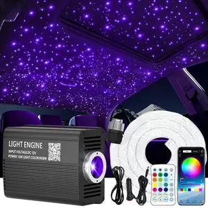 0.03in 6.5ft/9.8ft Starlight Headliner Kit Fiber Optic Lights Star Lights for Car Roof Decor with Control Car Interior Ambient