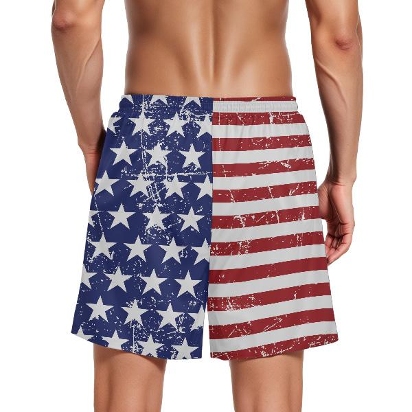 Buauty Mens Swim Trunks with Compression Liner 5 Inch Inseam Swim Shorts Quick Dry Mens Swimsuit Board Shorts with Pockets