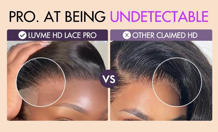 Luvme 100% Human Hair 13x6 13x4 Ear-to-ear HD Lace Front Wig – Pre-Everything Shake & Go Flexi-Fit Drawstring Hold Curls Body Wave 200%-250% Density