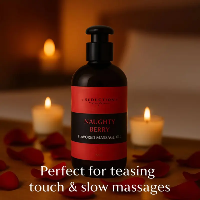 Naughty Berry Flavored Massage Oil