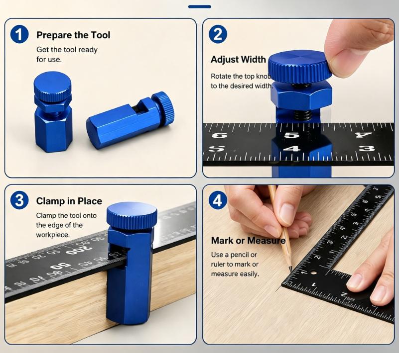 Stair gauges with storage holder