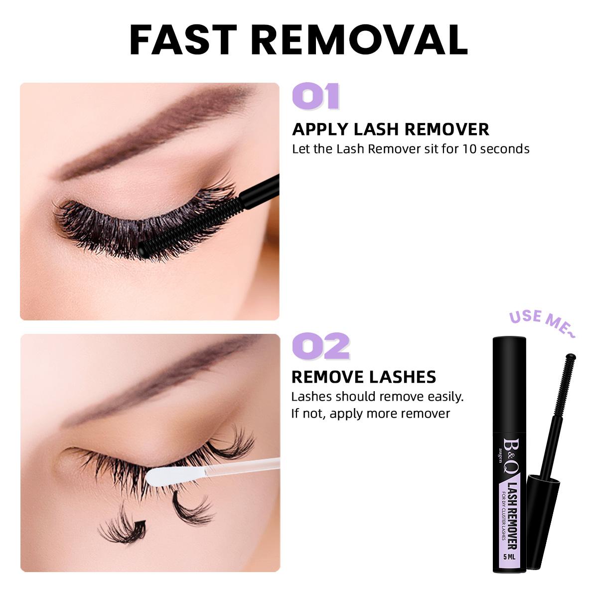 B&Q 30D+40D Lash Kit l Natural Look Long Lasting Lashes Beginner Friendly Eyelashes with Bond&Seal Remover Extensions at Home FebStockup