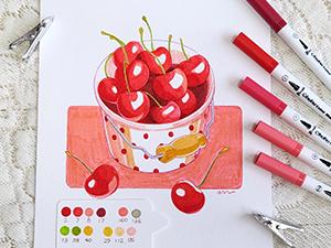 Ohuhu Maui 160-color Brush Pens Dual Brush Fine Tip Drawing Pens Water-Based Coloring Markers for Calligraphy Bullet Journal with Carrying Case -Maui