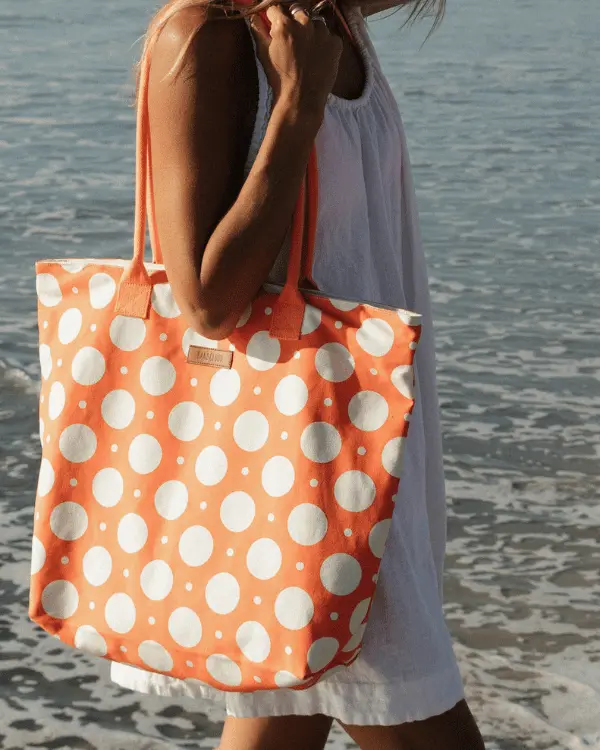Polka Dot Beach Tote