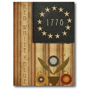 Courtside Market 1776 Country Flag 16" x 20" Canvas Wall Art