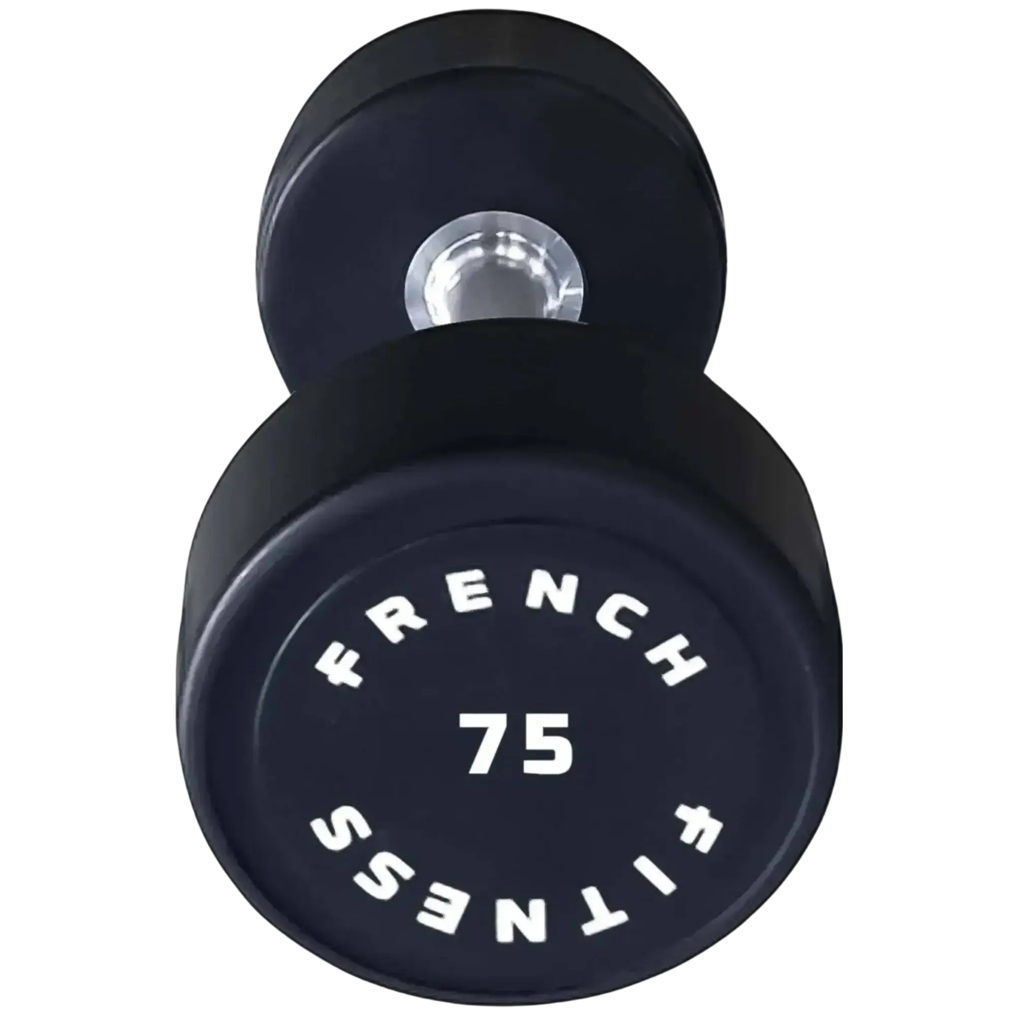 French Fitness Urethane Round Pro Style Dumbbell 75 lbs - Single (New)