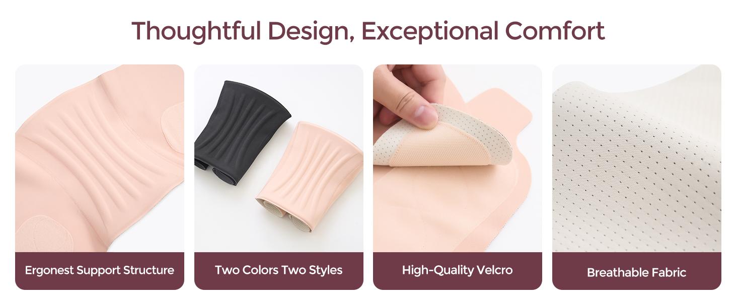 Momcozy CozySupport Ergonest Maternity Belly Band - 360° Support, Invisible Design, Adjustable for All Stages of Pregnancy, Thoughtful Gift for New Pregnant Moms,-【B】