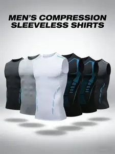 Premium Compression Tank Top for Men – Moisture Wicking Activewear for Fitness, Basketball, Bodybuilding