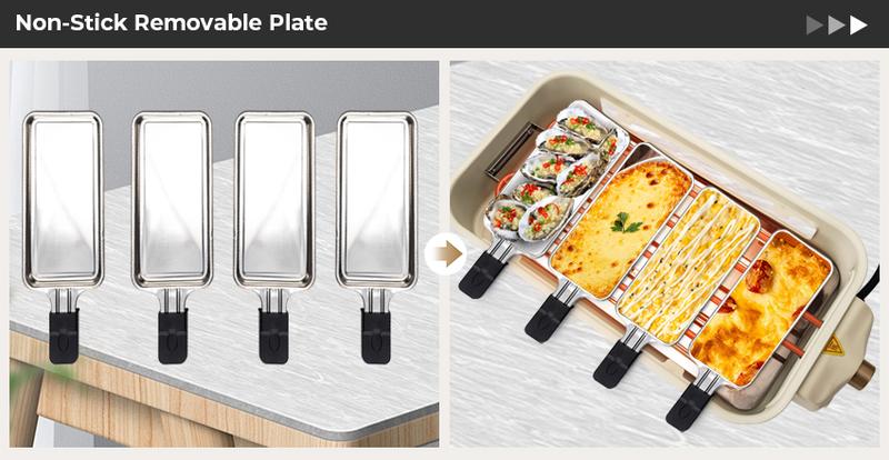 Pukomc Upgrade Indoor Smokeless Electric Korean BBQ Grill with Removable Non-Stick Coating 22.5 x 10 x 3.5 in Temperature Control Dishwasher Safe 1500 Watts Power All Purpose Grilling Portable Barbecue Pukomc Upgrade Indoor Smokeless Electric Korean BBQ Grill with Removable Non-Stick Coating 22.5 x 10 x 3.5 in Temperature Control Dishwasher Safe 1500 Watts Power All Purpose Grilling Portable Barbecue