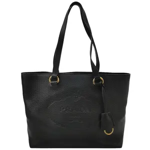 Pre-owned PRADA Leather Small Leather Goods Tote Black handbag