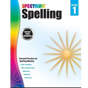 Spectrum Spelling Workbook Grade 1, Ages 6 to 7, 1st Grade Spelling Workbooks, Phonics and Handwriting Practice with Alphabet Letters, Vowels, and ... First Grade Workbook - 184 Pages (Volume 28) Paperback – August 15, 2014