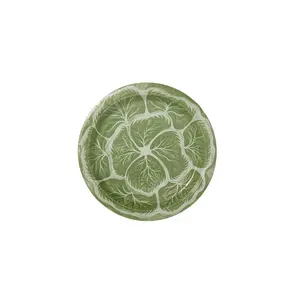 Mini Bunny Green Melissa's Garden Cabbage Plates - 8 pack