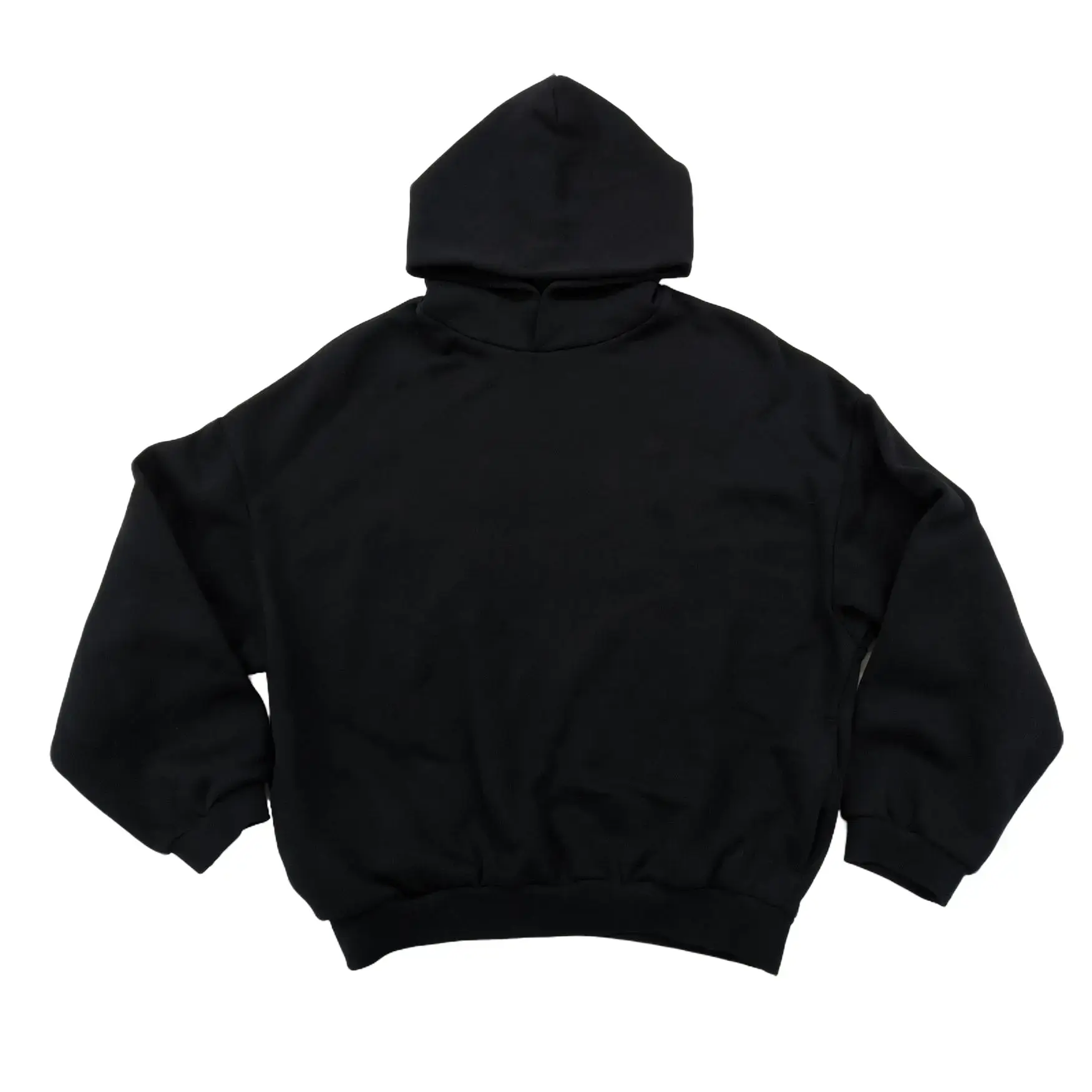 FW24 Black Oversized Hoodie for Men & Women, Casual Streetwear Pullover, Relaxed Fit Fleece Sweatshirt for Loungewear & Everyday Wear Side  Pockets Unisex Outfit Tops