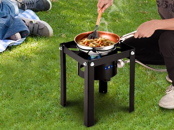 ARC Single Burner Propane Stove,55,000BTU Outdoor Propane Stove Burner Cooker for Cooking for Turkey Fry,Homebrewing,Crawfish Boil,and More!