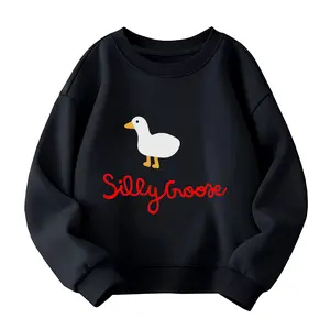 Silly Goose Kids Sweatshirt,Cute Toddler Graphic Sweatshirt,Funny print Sweatshirt for Boys & Girls,Trending Kids Outfit 100% cotton Sweatshirt