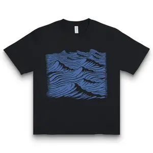 Trendy Unisex Comfort Colors Vintage Ocean Sea Graphic Tee 90s Screen Print Waves Coastal Beach Sailing Shirt Surfer Gift Daily Wear Summer Spring Outfits Soft Casual Top