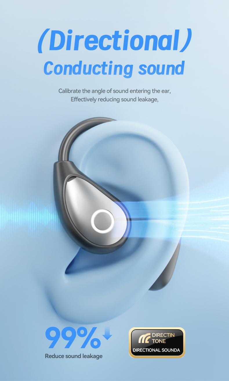 Acer OHR514 Wireless Earbuds,Open-ear Design Wireless Earphone, LongBattery Life Earbuds for Sports, Touch ControlEarbuds,Audio Electronic Headset gaming headset fast charge Black