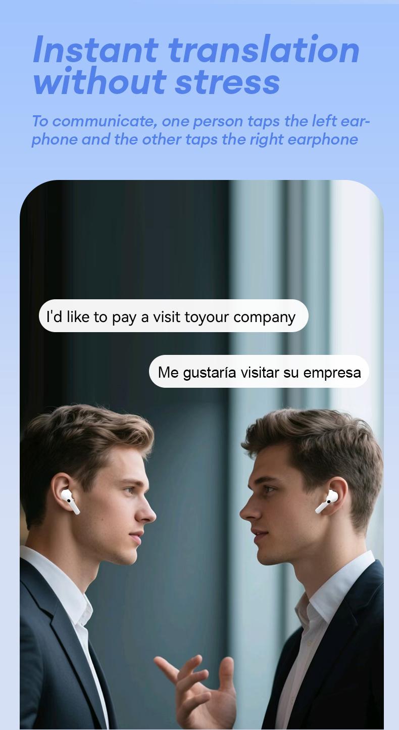 MGALL Y49 Multifunctional Wireless Headphones Supports 169 Language Translation, with 2025 Bluetooth 6.0, Colorful LCD Smart Touch Screen, Personalized Screensaver, Hi-Fi Sound, IPX5 Waterproof, Ideal for Office, Study, Sport & Calls