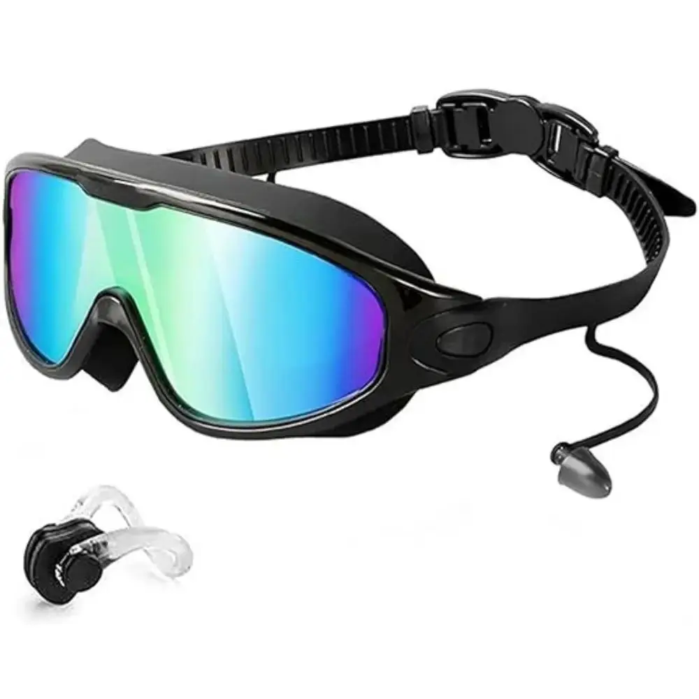 Swimming Goggles, Silicone Swimming Goggles, 1pc No Leaking Swimming Goggles for Men Women Youth, Wide View Anti Fog UV Swimming Goggles, Silicone Pool Goggles, Silicone Swim Glasses, Swimming Accessories