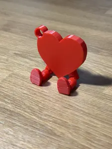 Valentine's Heart Keychain with Moving Legs